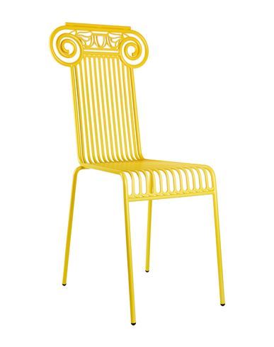 Fornasetti Sedia Capitellum Da Esterno In Acciaio Giallo Opaco Outdoor Chair Yellow Size - Stainless