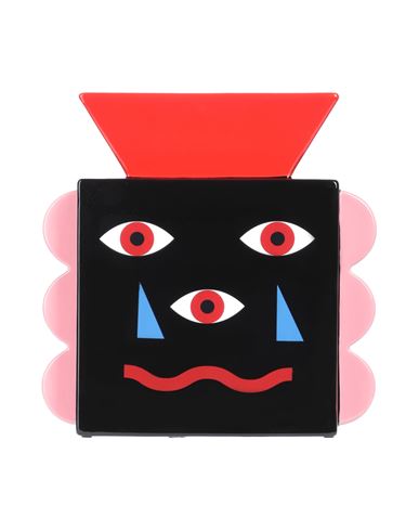 Qeeboo Oggian Beautiful Face Vase In Black