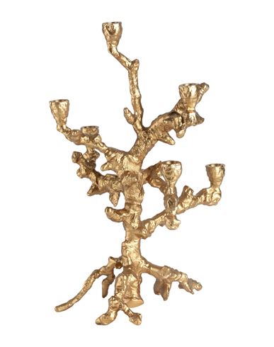 Pols Potten Candle Holder Apple Tree Candelabrum Gold Size - Aluminum