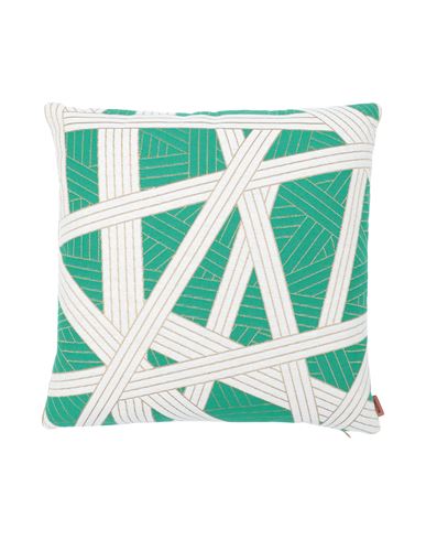 Missoni Home Nastri Cushion 40x40 Pillow Or Pillow Case Green Size - Cotton, Viscose, Polyester, Acr