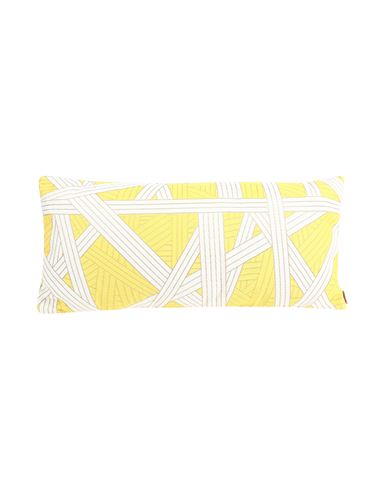 Missoni Home Nastri Cushion 40x40 Pillow Or Pillow Case Yellow Size - Cotton, Viscose, Polyester, Ac