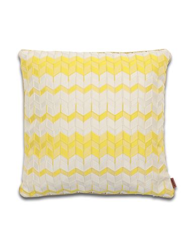 Missoni Home Tread Cushion 40x40 Pillow Or Pillow Case Light Yellow Size - Polyester, Acrylic