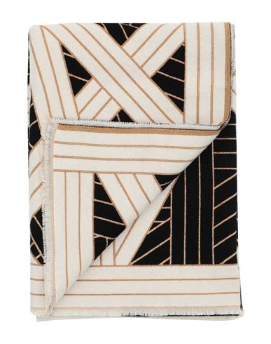 Missoni Home Nastri Throw 135x190 Blanket Or Cover Black Size - Wool, Cashmere, Silk
