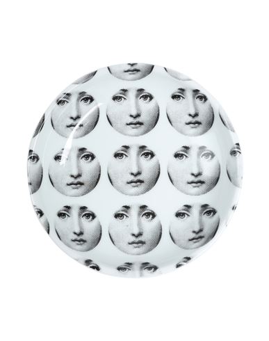 Fornasetti Round Ashtray Tema E Variazioni N.197 Black/white Catch-all Tray Or Ash Tray White Size -