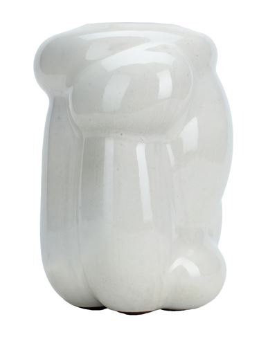 Arket Vase Off White Size - Terracotta