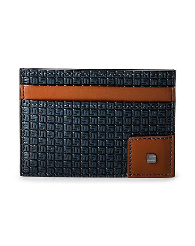 Man Cardholder Midnight blue Size - Leather