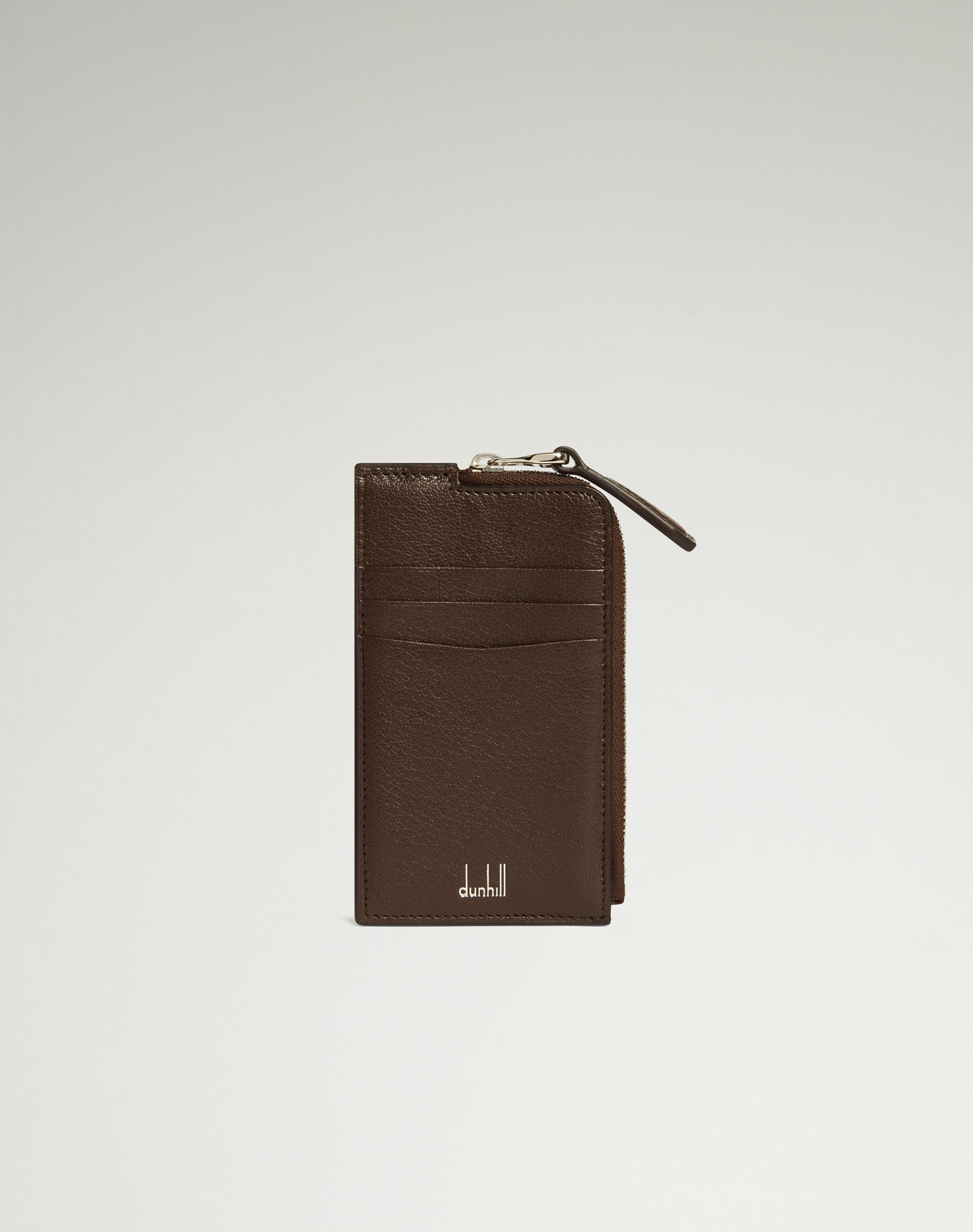 DUNHILL DUKE FINE LEATHER ZIP CARD CASE