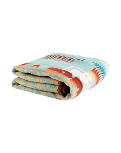 Pendleton Blanket Or Cover Turquoise Size - Wool, Cotton In Multi