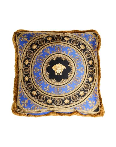 Versace Woman Pillow Or Pillow Case Blue Size - Silk
