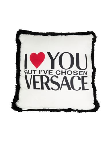 Versace Man Pillow Or Pillow Case White Size - Silk