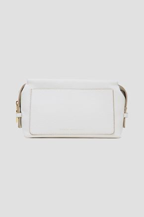 Victoria Beckham Pebbled-leather Cosmetics Case In White