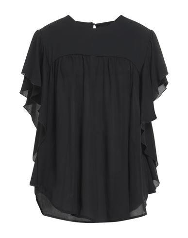 Toy G. Woman Blouse Black Size 8 Polyester