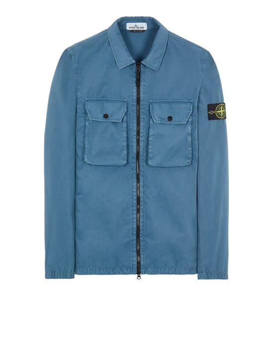 Over Shirt 113WN BRUSHED COTTON CANVAS_'OLD' EFFECT STONE ISLAND - 0