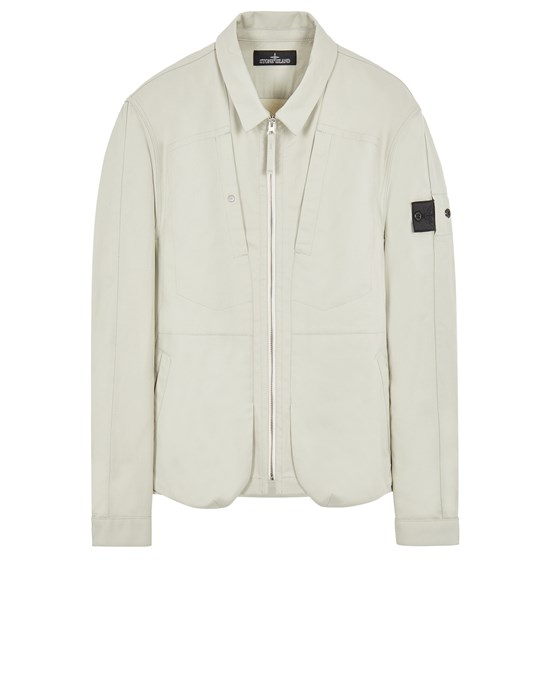 STONE ISLAND SHADOW PROJECT 10409 TEXTURED COTTON_CHAPTER 1 Long sleeve shirt Man Pearl Grey
