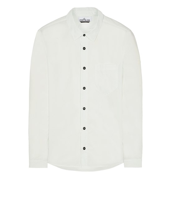 Long sleeve shirt Man 12501 LIGHT COTTON TELA 'PARACADUTE' Front STONE ISLAND