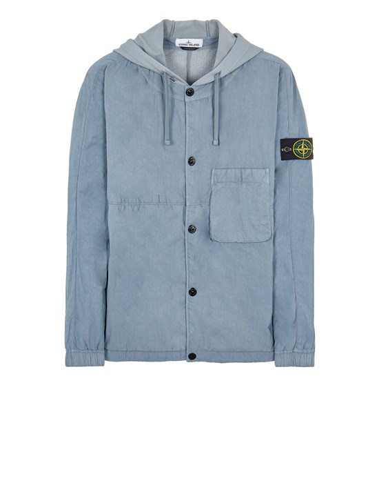 stone island hooded shirts & tops