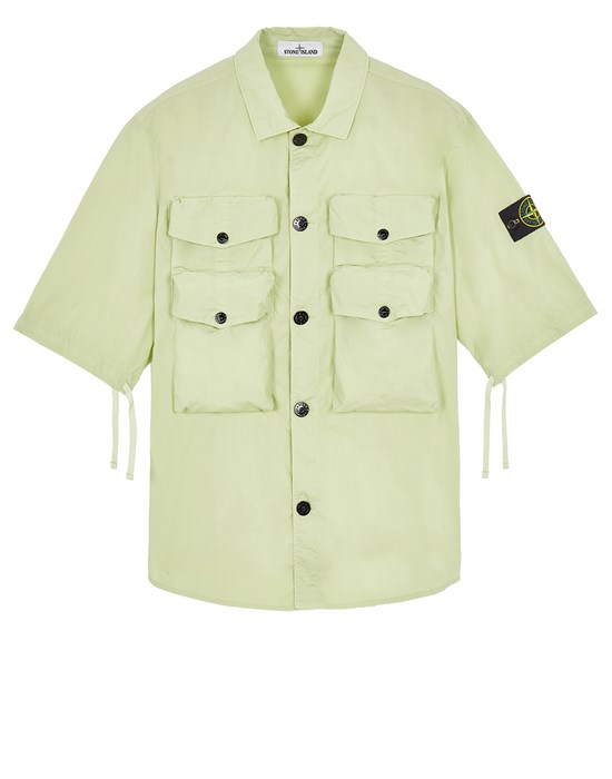 オーバーシャツ メンズ 11003 STRETCH COTTON TELA 'PARACADUTE'_ GARMENT DYED

 Front STONE ISLAND