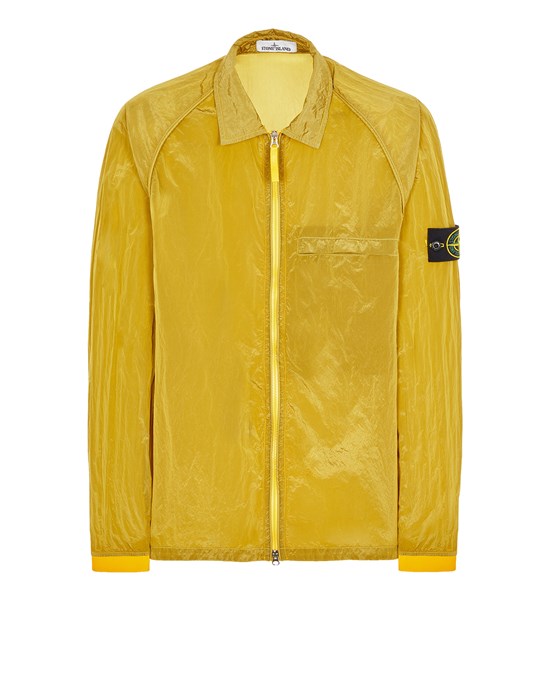 Sold out - STONE ISLAND 12321 NYLON METAL IN ECONYL® REGENERATED NYLON_GARMENT DYED_ PACKABLE 오버셔츠 남성 옐로우