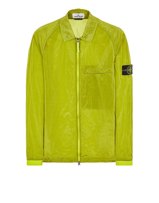 Sold out - STONE ISLAND 12321 NYLON METAL IN ECONYL® REGENERATED NYLON_GARMENT DYED_ PACKABLE 오버셔츠 남성 레몬