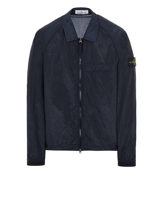 Sold out - STONE ISLAND 12321  NYLON METAL IN ECONYL® REGENERATED NYLON_GARMENT DYED_PACKABLE Over Shirt Man Blue