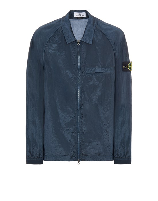 stone island avio blue overshirt