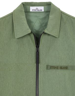 Stone island moleskin overshirt deals green