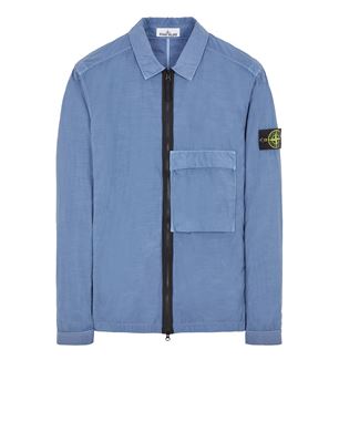 stone island nylon overshirt grey