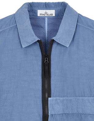 Light blue sale stone island overshirt