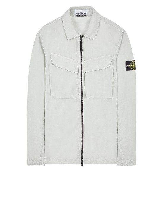  STONE ISLAND 101WN T.CO+OLD Over Shirt Man Pearl Grey