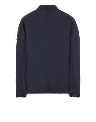 Stone island best sale collarless overshirt