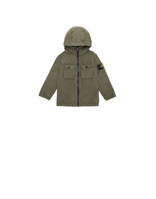 Stone island brushed hot sale canvas hooded jacket