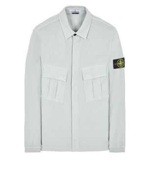 Uomo Camicie da Camicie Stone Island Overshirt cotone di Stone Island in Bianco per Uomo 3% di sconto 