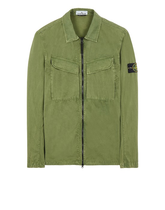  STONE ISLAND 101WN T.CO+OLD Over Shirt Man Olive Green