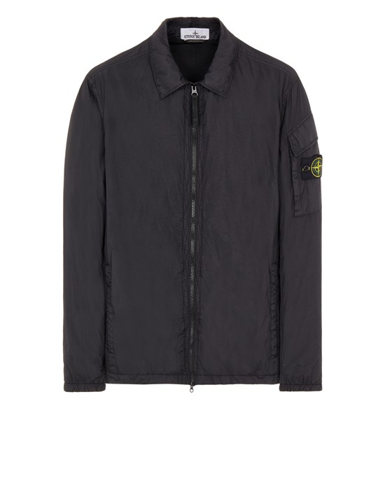  STONE ISLAND 10223 GARMENT DYED CRINKLE REPS R-NY  Surchemise Homme Noir