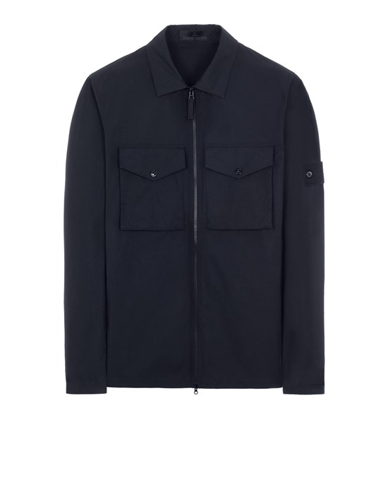 Sold out - STONE ISLAND 116F1 O-VENTILE®_ STONE ISLAND GHOST PIECE Over Shirt Man Blue