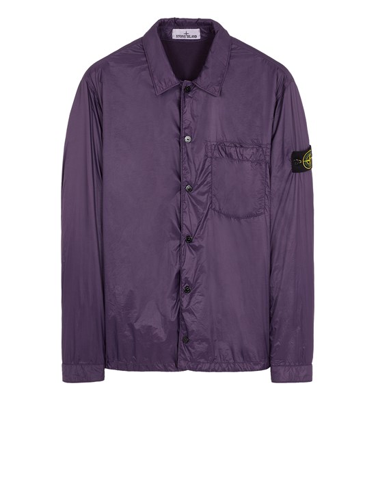 Over Shirt Man 11025 GARMENT DYED MICRO YARN WITH PRIMALOFT®-TC Front STONE ISLAND