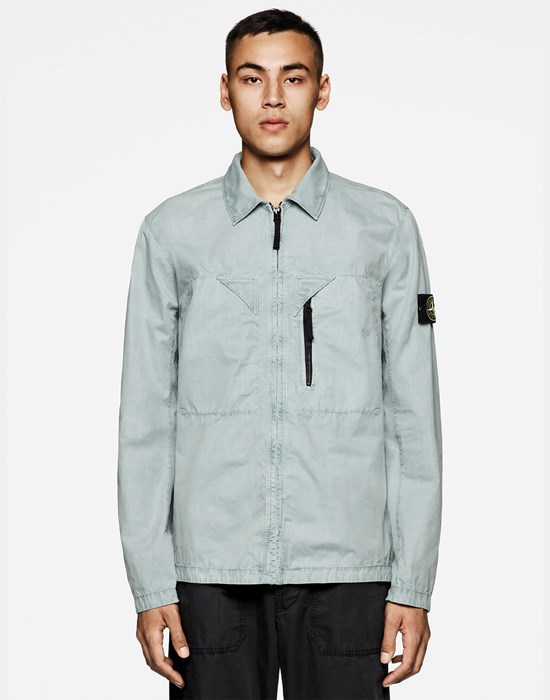 106WN'OLD' TREATMENT Over Shirt Stone Island Men - Official Online