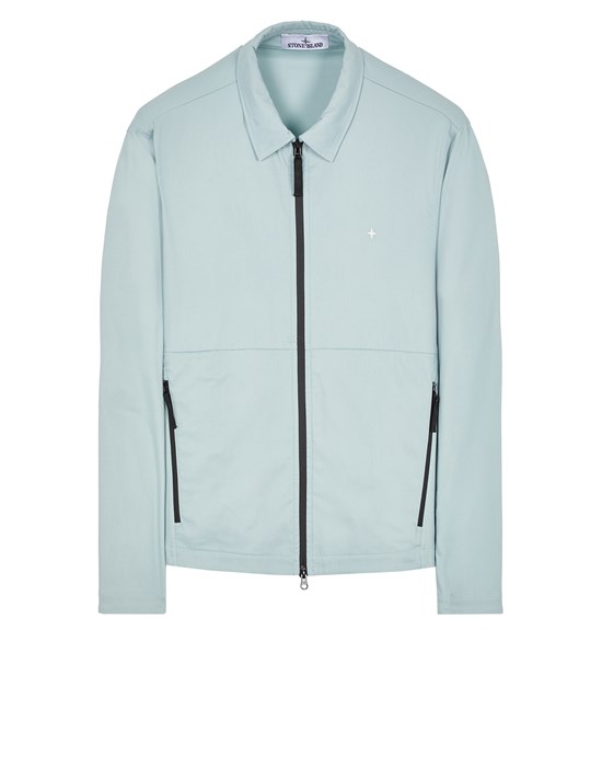 Sold out - STONE ISLAND 121G4 STONE ISLAND STELLINA Over Shirt Man Sky Blue
