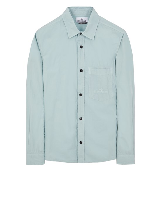  STONE ISLAND 12205 Over Shirt Man Sky Blue