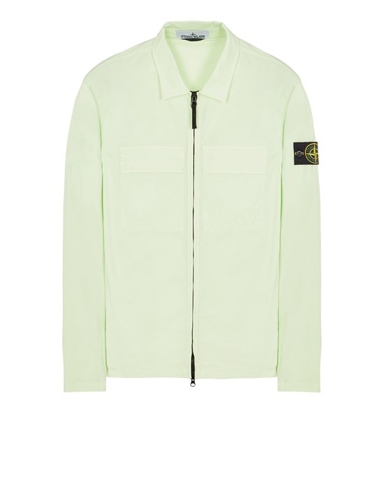  STONE ISLAND 10210 SUPIMA® COTTON  Over Shirt Man Light Green