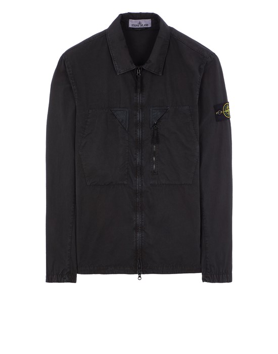 Over Shirt Man 106WN 'OLD' TREATMENT Front STONE ISLAND