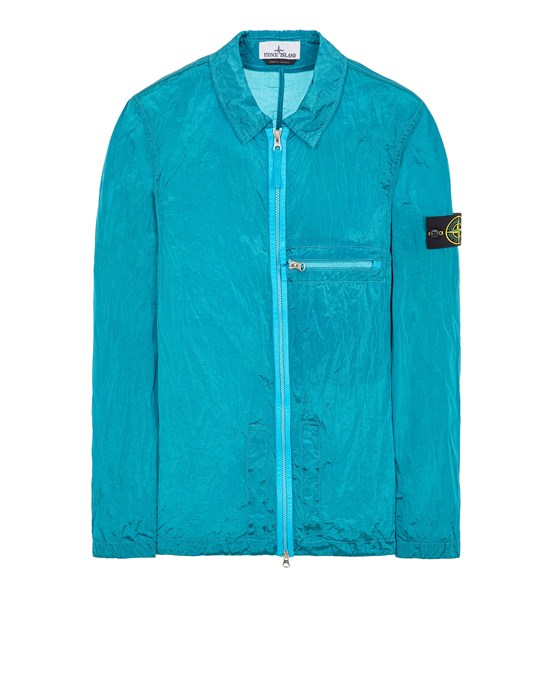  STONE ISLAND 10919 NYLON METAL IN ECONYL® REGENERATED NYLON Over Shirt Man Turquoise