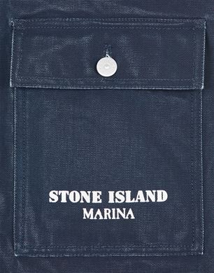 109X4 STONE ISLAND MARINA_PLATED COTTON CANVAS