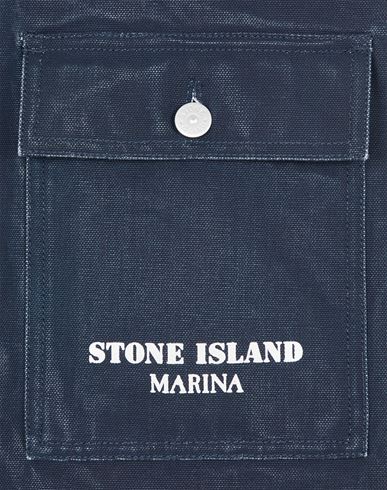 109X4 STONE ISLAND MARINA_PLATED COTTON CANVAS オーバーシャツ