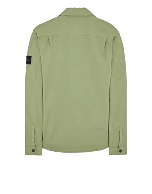 Khaki green discount stone island overshirt