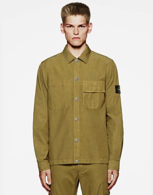 11729 CUPRO COTTON TWILL TC 衬衫外套Stone Island 男士- 官方在线精品店