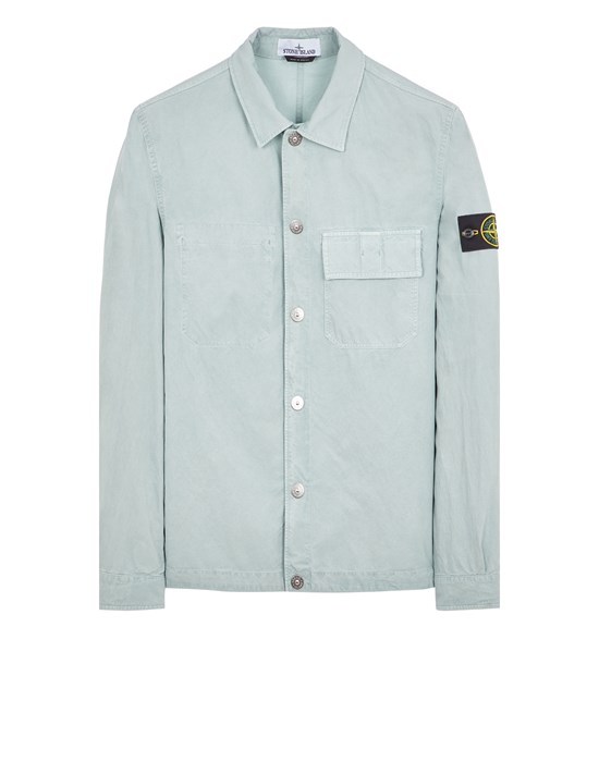 Sold out - STONE ISLAND 11729 CUPRO COTTON TWILL-TC Over Shirt Man Sky Blue
