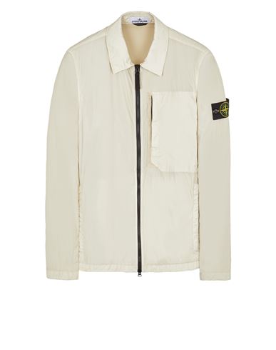 Garment dyed store overshirt stone island