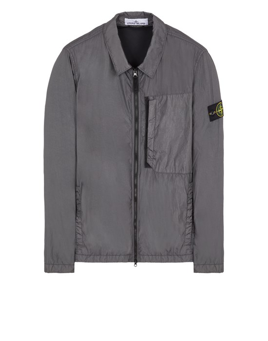  STONE ISLAND 10723 GARMENT DYED CRINKLE REPS RECYCLED NYLON Over Shirt Man Lead