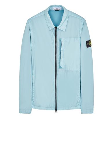 Stone island shop light blue overshirt